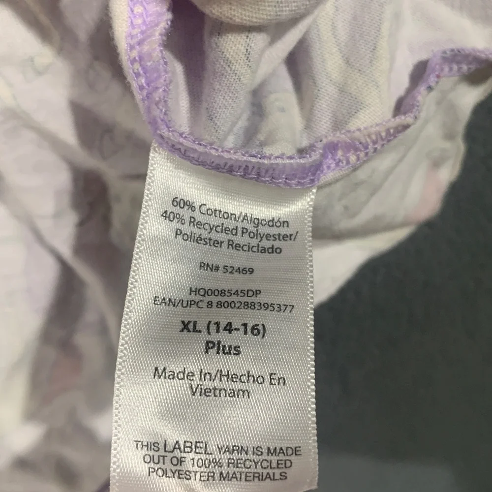 Wonder Nation Girls‎ XL 14-16 Plus Purple Unicorn Short Sleeve Pocket Dress